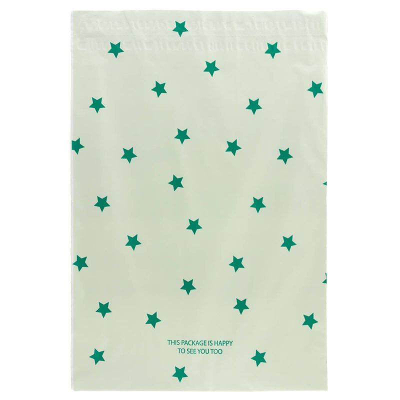 100x Versandtaschen Stars Medium Rückgabeverschluss