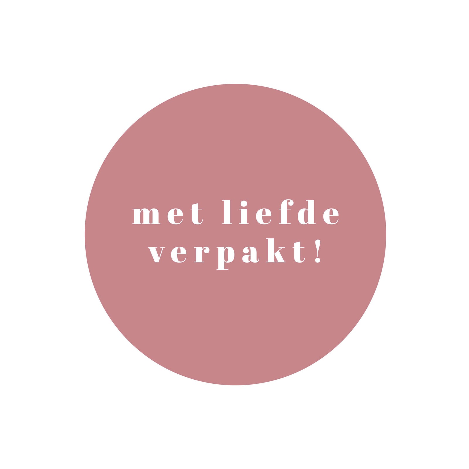 500x Aufkleber „Mit Liebe verpackt“ Rosa 40 mm