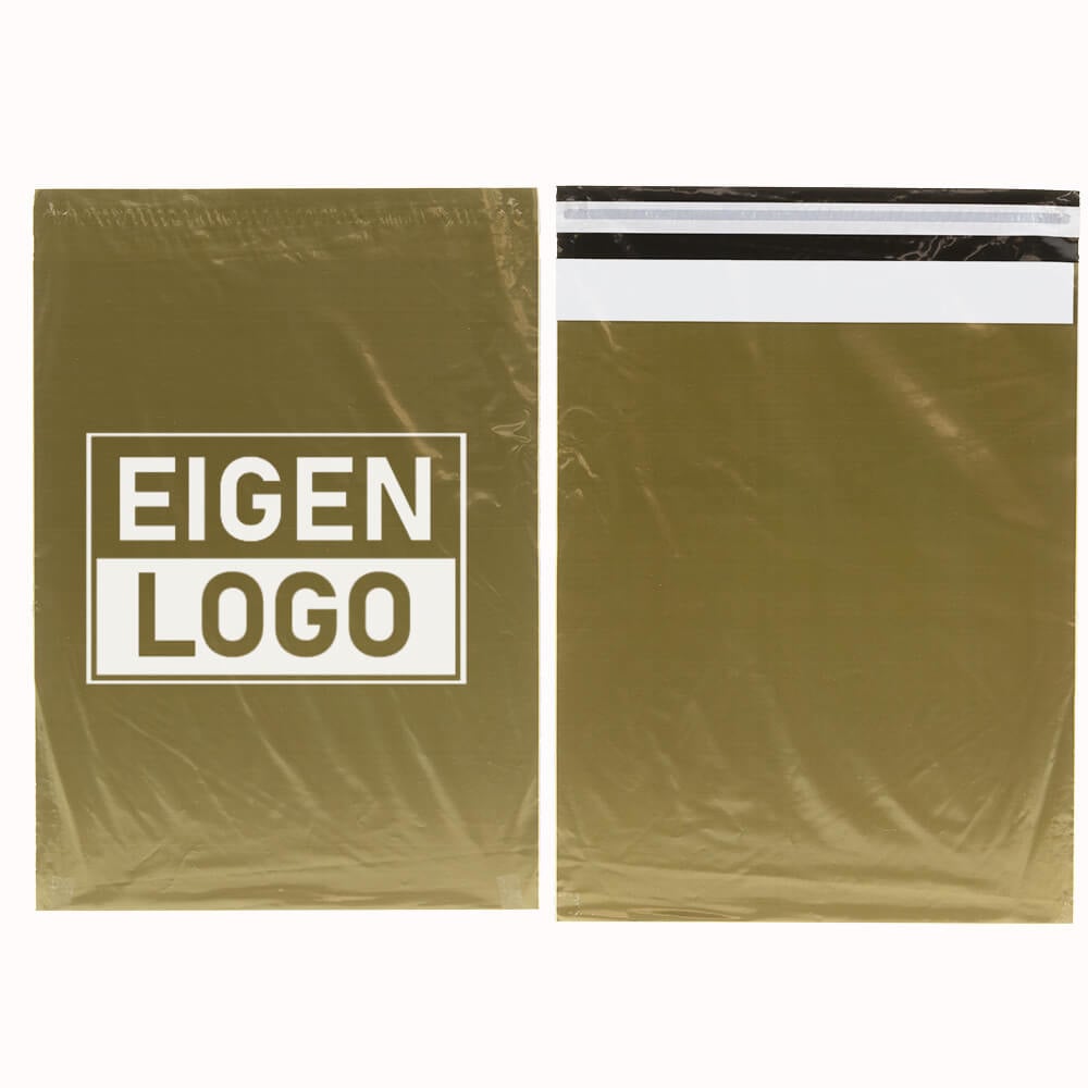 Gold Versandtaschen Druck Medium