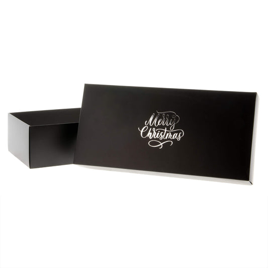 20x Weihnachtsgeschenkbox Schwarz 355x168x94mm