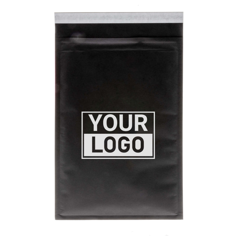 Schwarze Luftpolstertasche C bedrucken