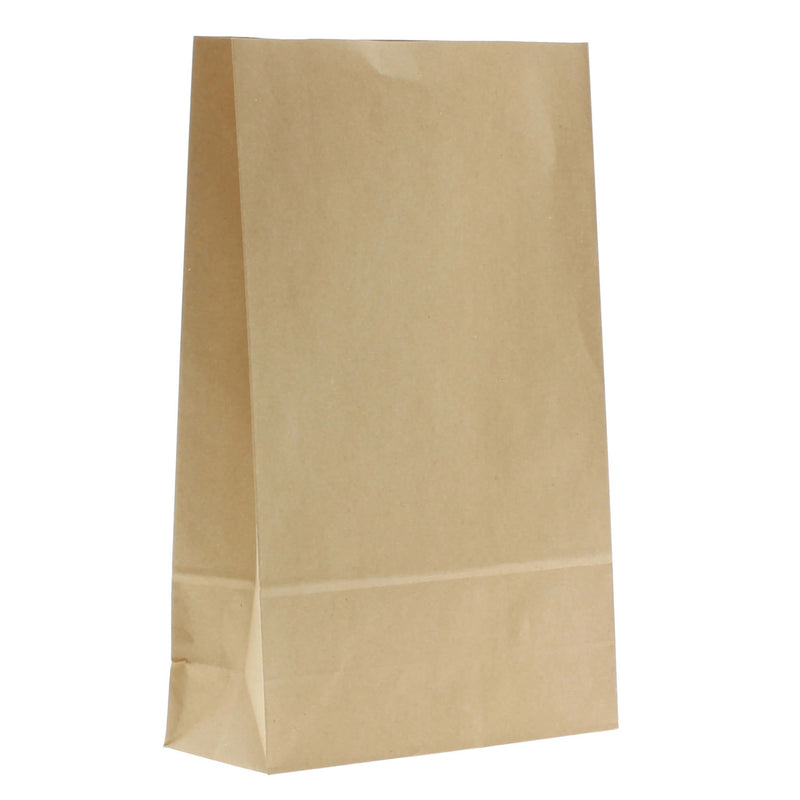 100x Blockbodenbeutel Braun Medium