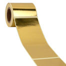 100x Verschlussaufkleber Gold