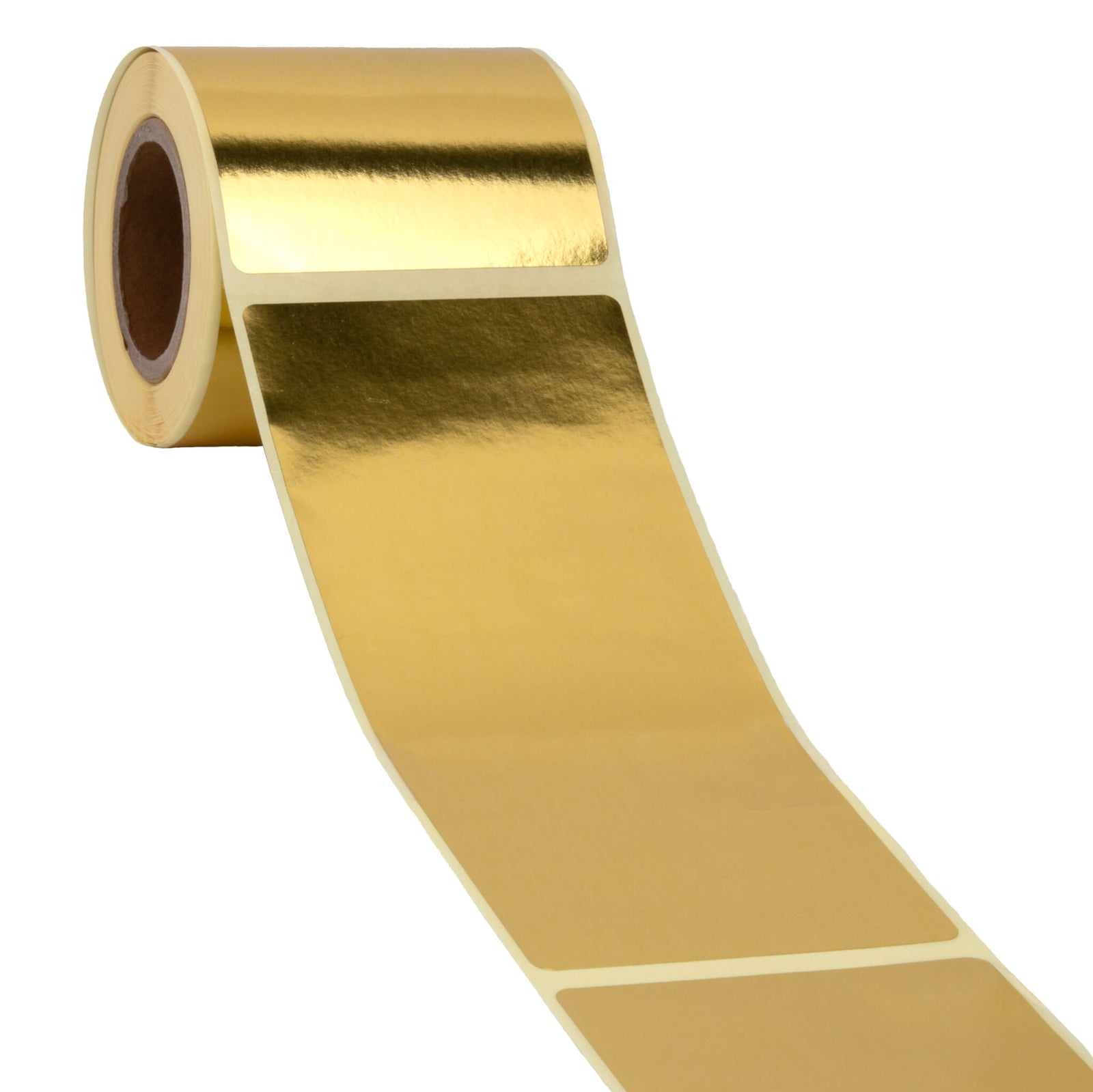 100x Verschlussaufkleber Gold