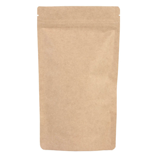 100x Standbodenbeutel Braun 13x22,5cm