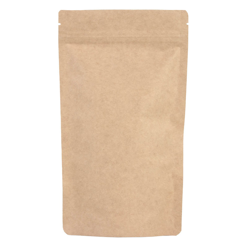 100x Standbodenbeutel Braun 13x22,5cm