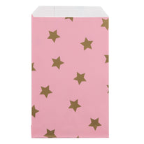 200x Papiertüten Stars Gold 12x19cm