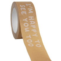 Papierklebeband 'Happy to see you' 50mmx50mtr