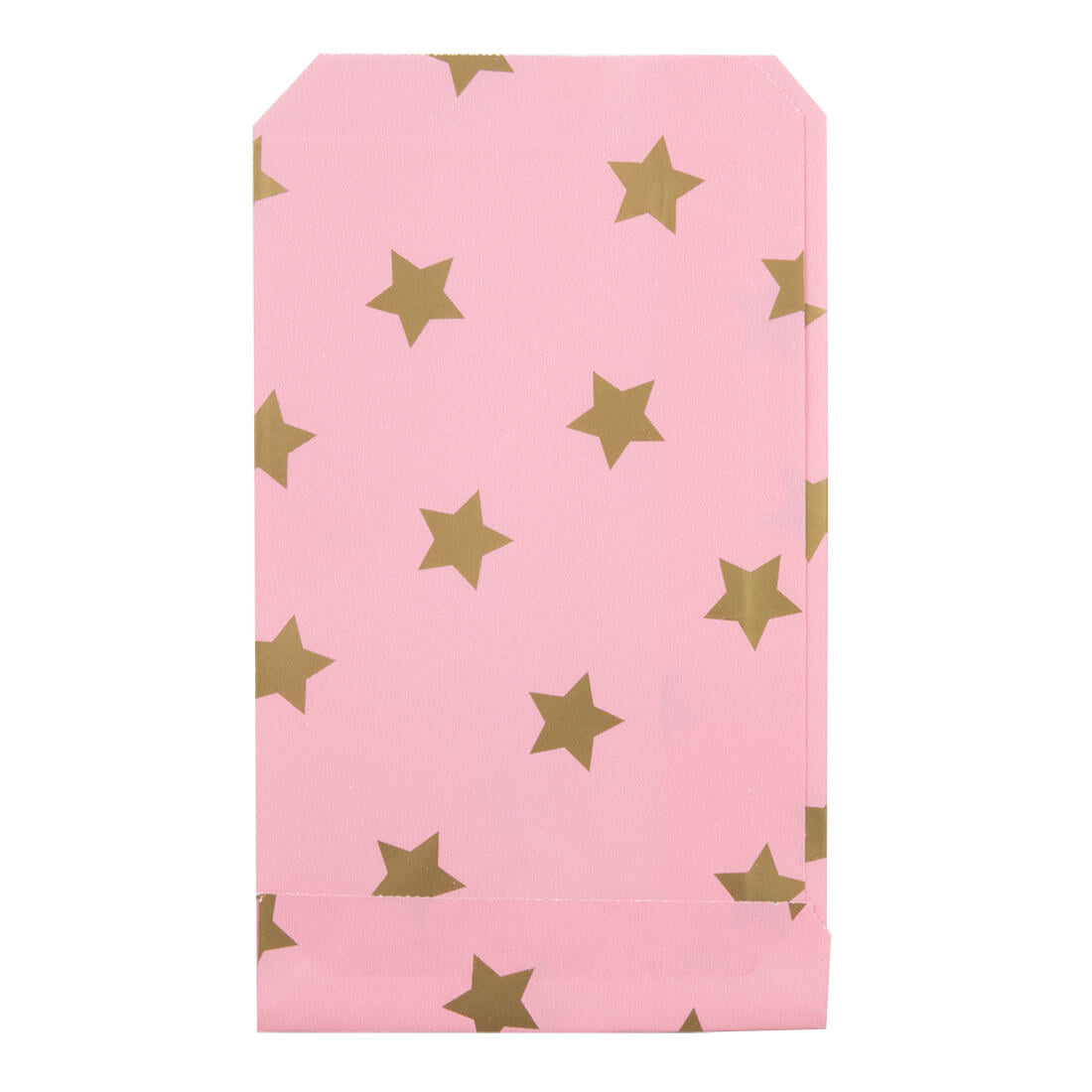 200x Papiertüten Stars Gold 12x19cm
