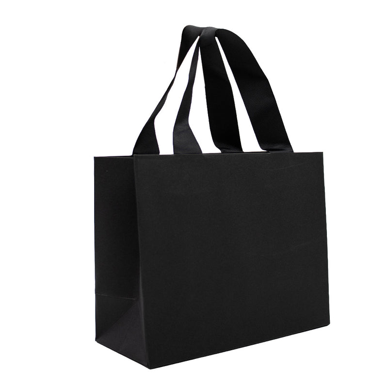 10x Geschenktüten Matt Schwarz A5