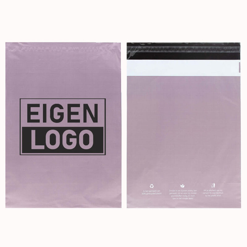 ECO Versandtaschen Druck Flieder Medium