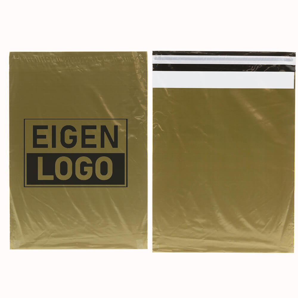 Gold Versandtaschen Druck Medium