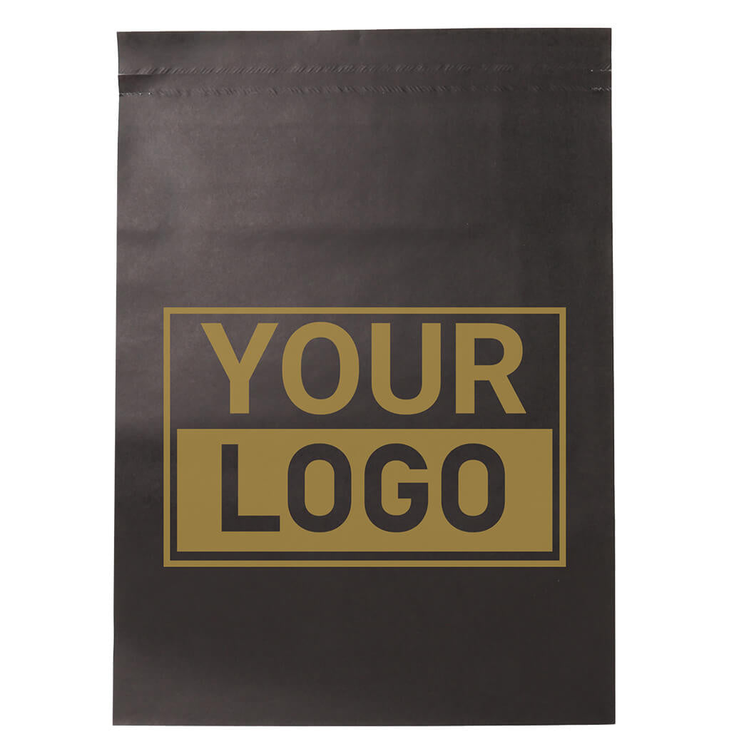 Papier versandtaschen schwarz bedrucken M