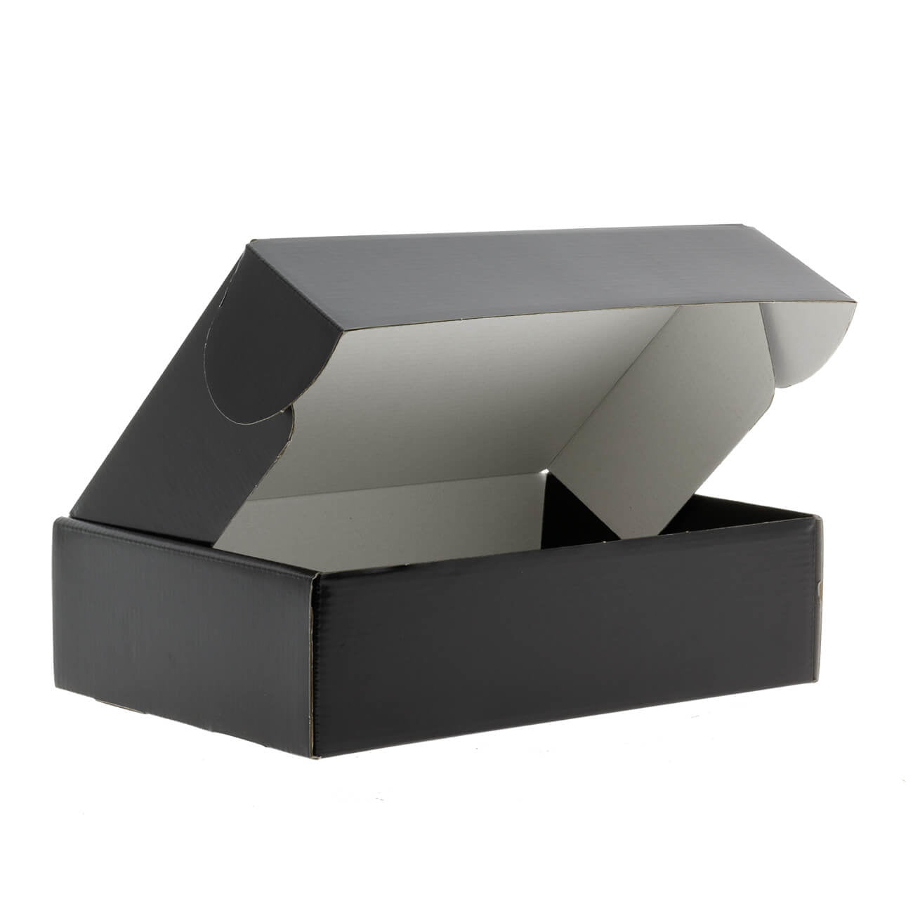 Postkartons bedrucken Schwarz 280x190x75mm