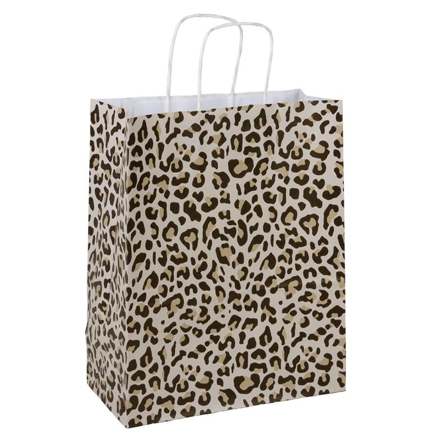 50x Papiertüten Leopard A4