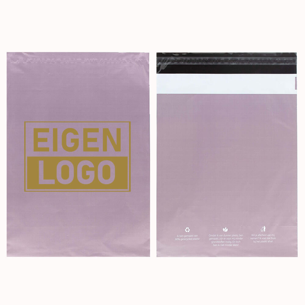 ECO Versandtaschen Druck Flieder Medium