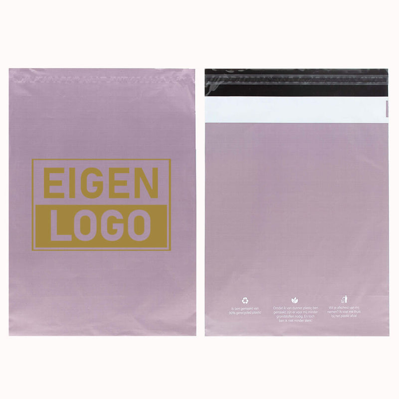 ECO Versandtaschen Druck Flieder Medium