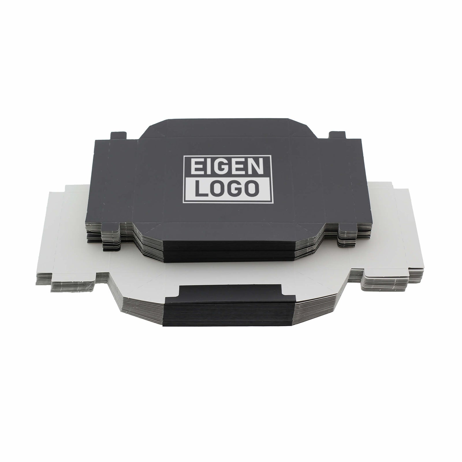 Geschenkkartons bedrucken Schwarz 125x125x55mm