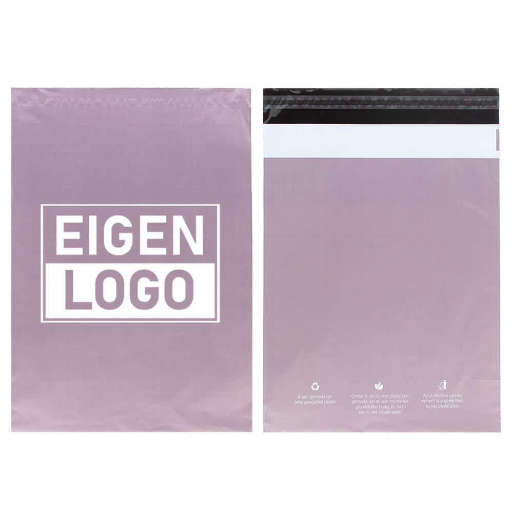 ECO Versandtaschen Druck Flieder Medium