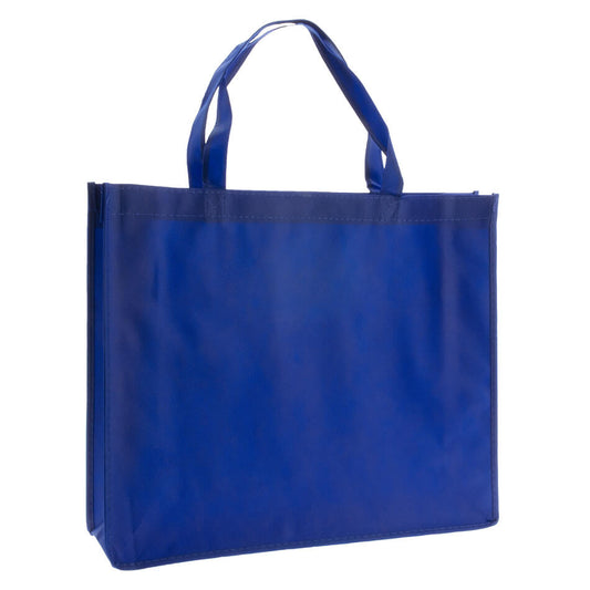 10x Shopper Dark blue non woven 42x12x35cm