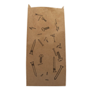 Kraftpapierbeutel bedrucken Braun 110x190x320mm