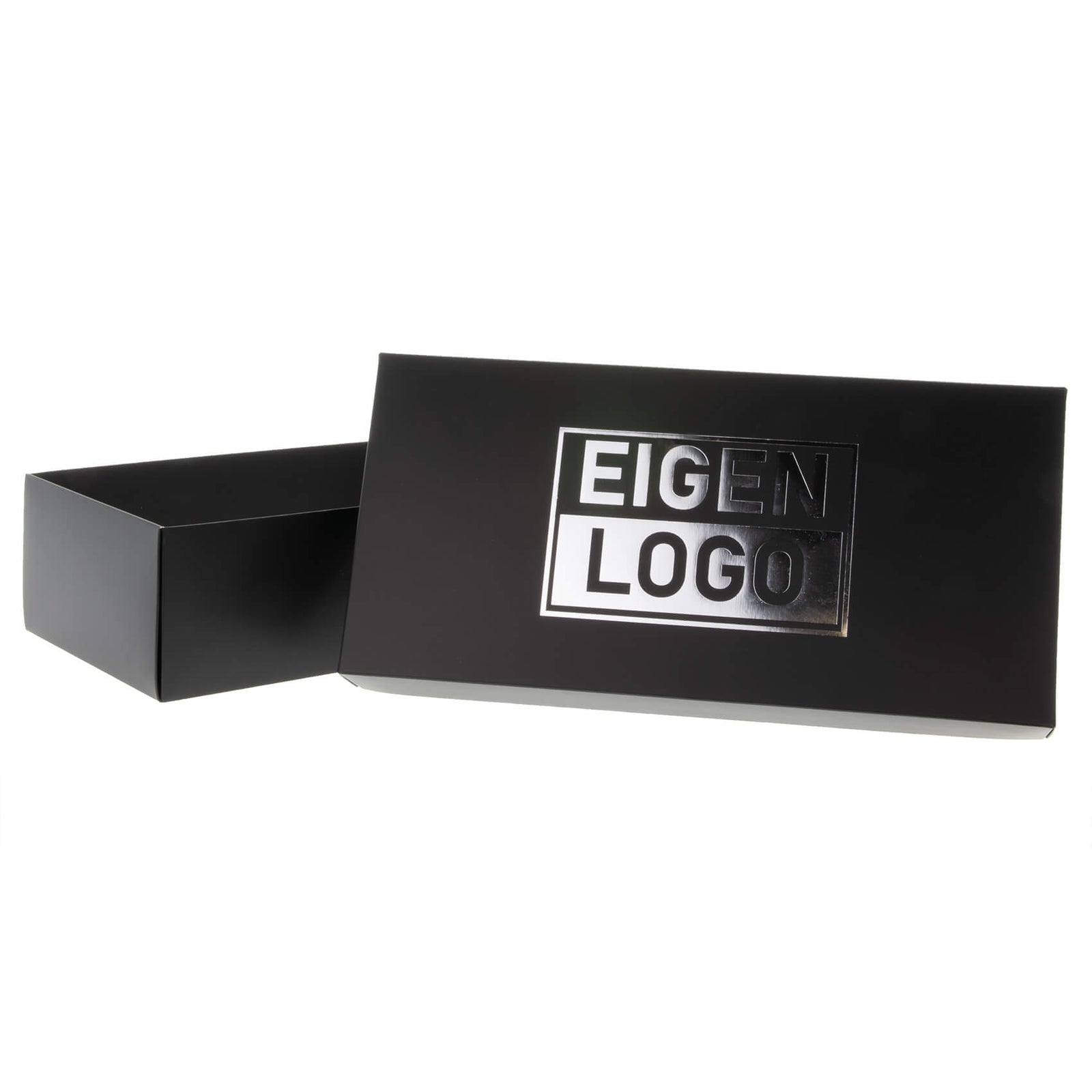 Geschenkkartons bedruckt Schwarz 355x168x94mm - Metallic