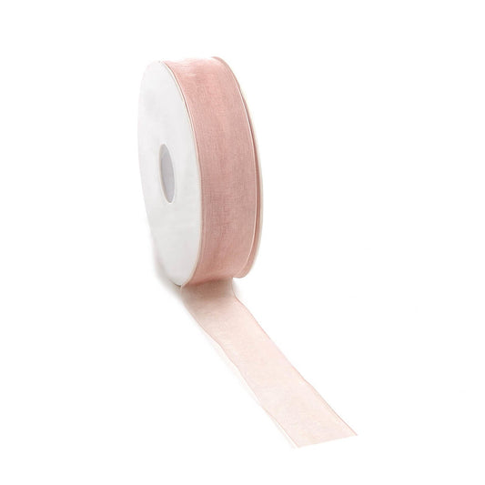 Organza Geschenkband Nude 25mm x 50m