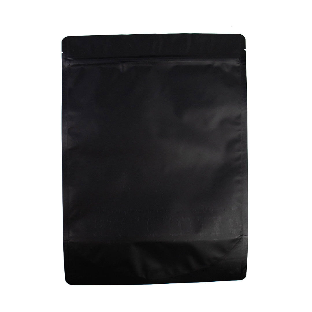100x Standbeutel matt Schwarz 25x34cm