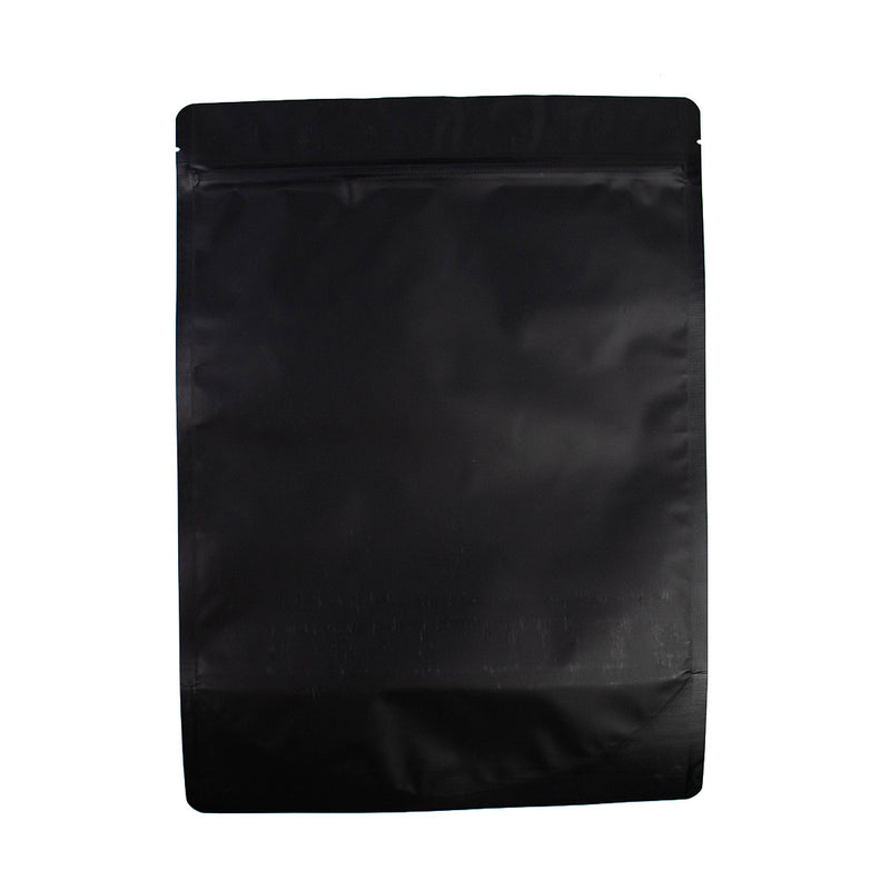 100x Standbeutel matt Schwarz 25x34cm