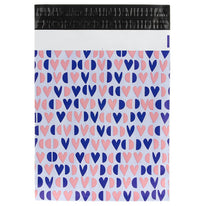 100x Versandtaschen Happy Hearts Medium Rückgabeverschluss