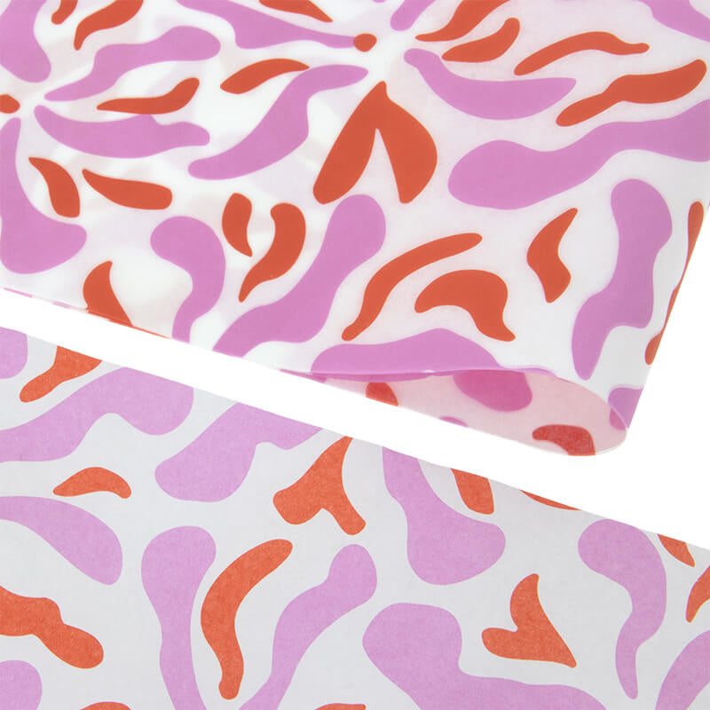 Seidenpapier 35x50cm Blumen Farbe