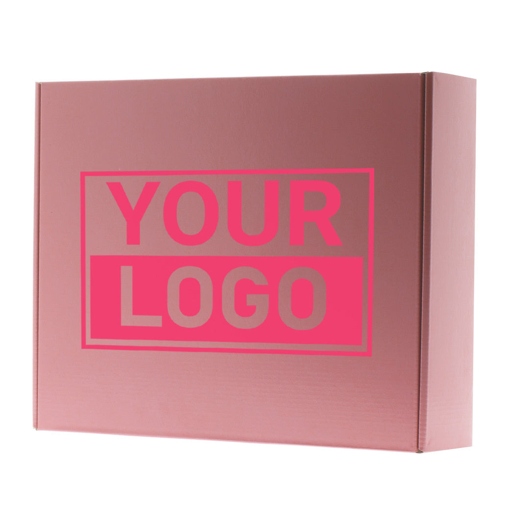 Postkartons bedrucken mit NEON - Rosa 350x280x80mm