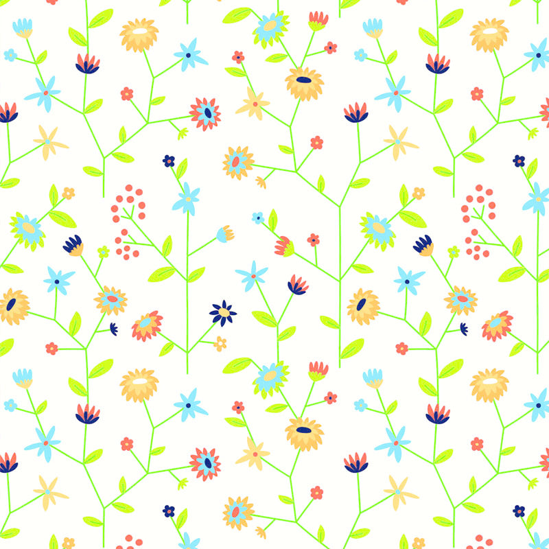 Geschenkpapier Graspapier Blumen 50cm x 200mtr