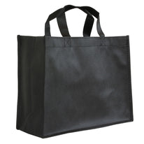 10x Shopper Schwarz Non woven 32x12x25cm