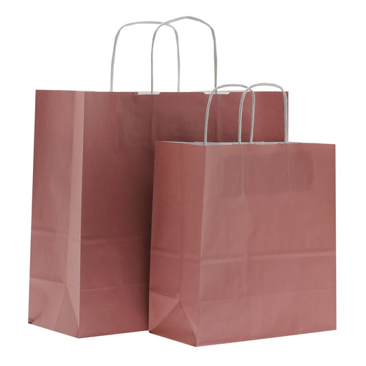 50x Papiertaschen Rosa Small