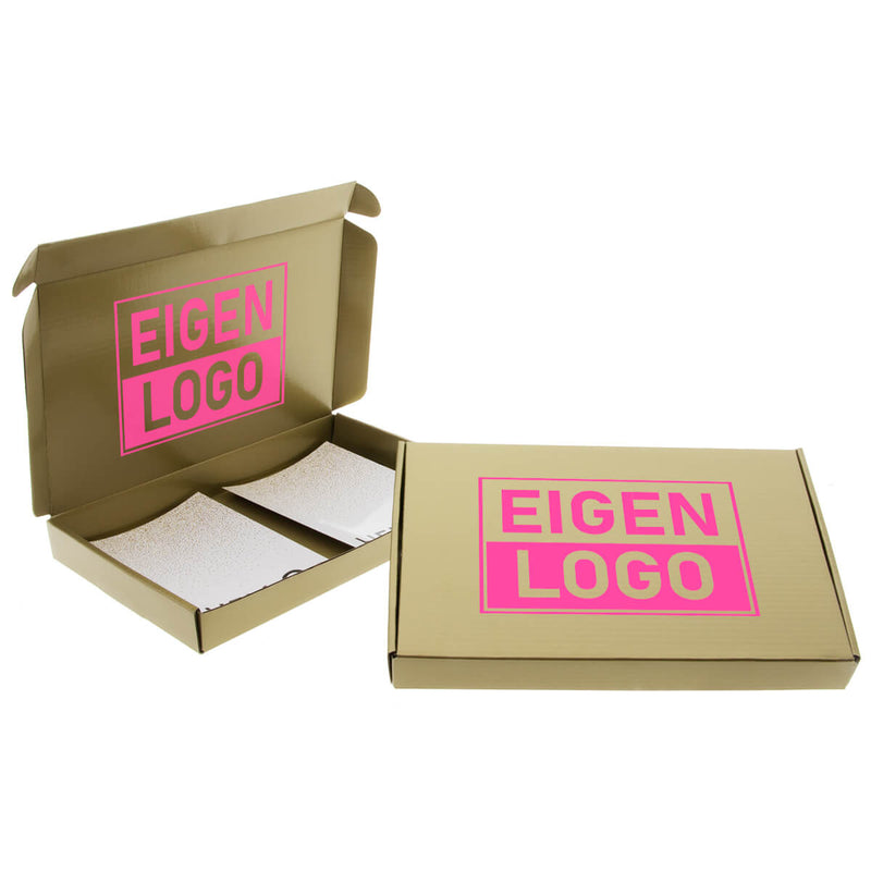 Maxibriefkartons Gold A5 mit NEON bedrucken lassen