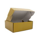 25x Postkartons Gold 160x130x60mm