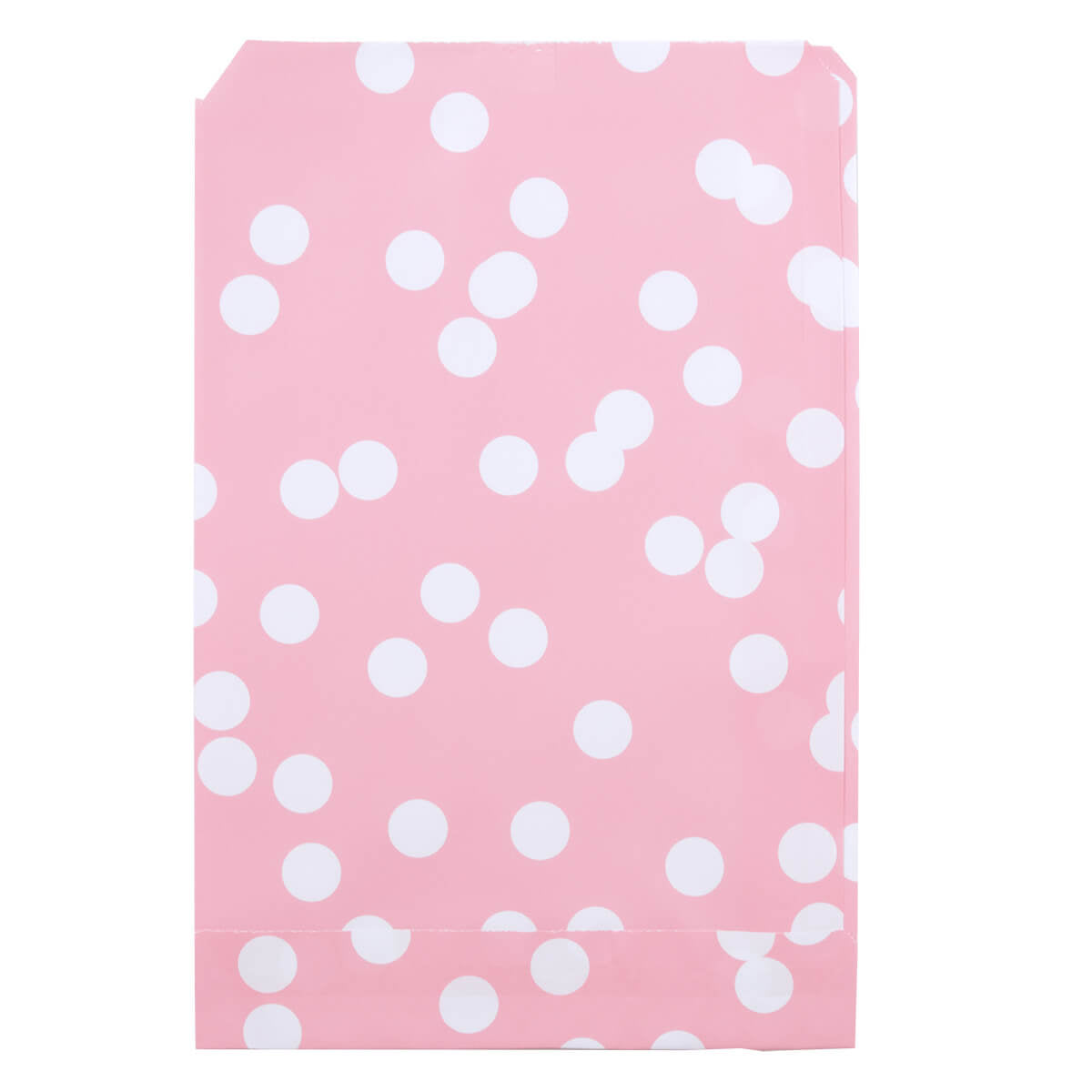 200x Papiertüten Dots Rosa 17x25cm