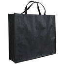 10x Shopper Schwarz Non woven 54x14x45cm