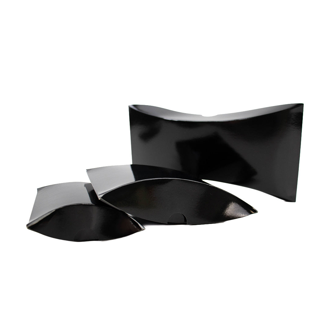25x Kissenverpackung schwarz 110x155x40mm