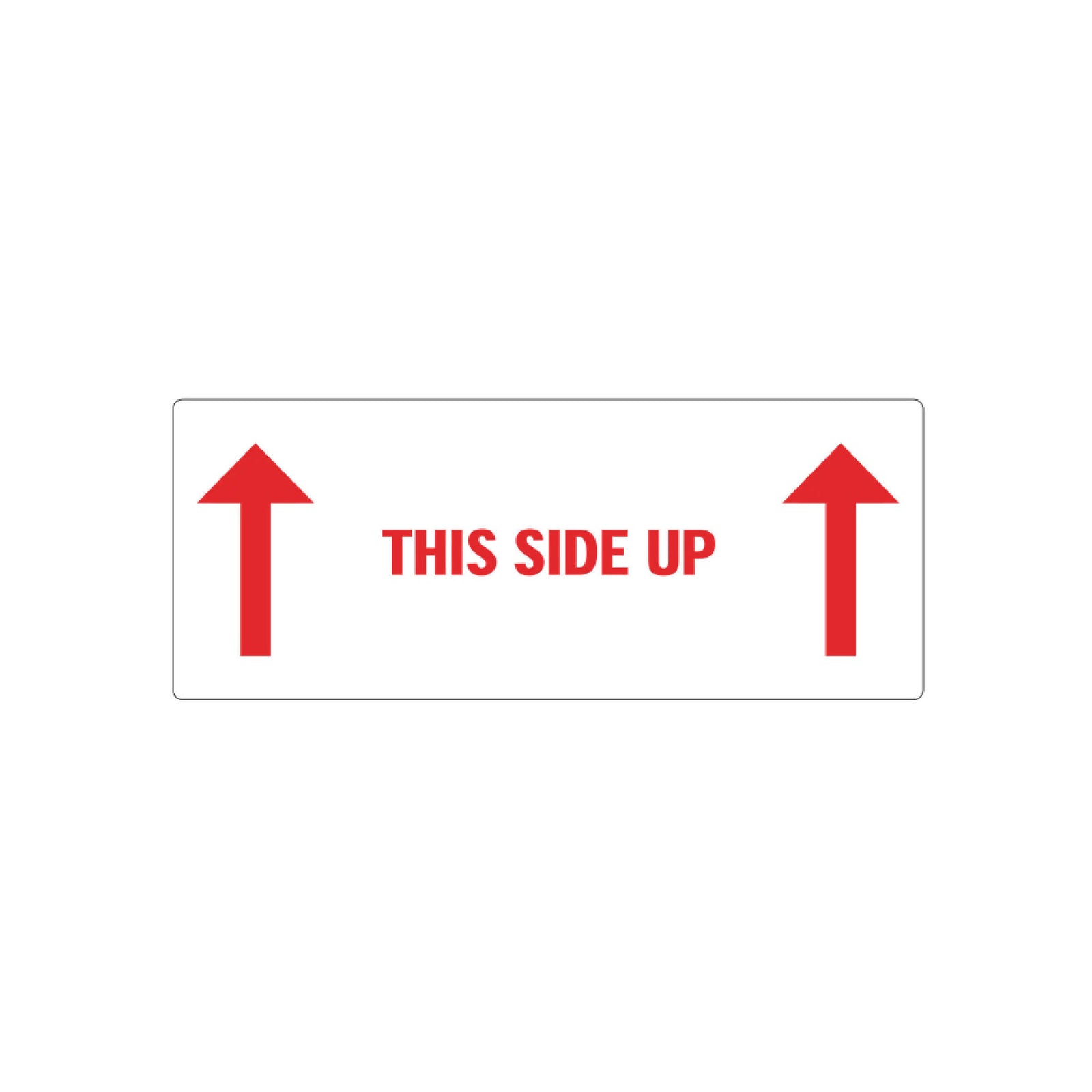500x Etikett 'This side up'