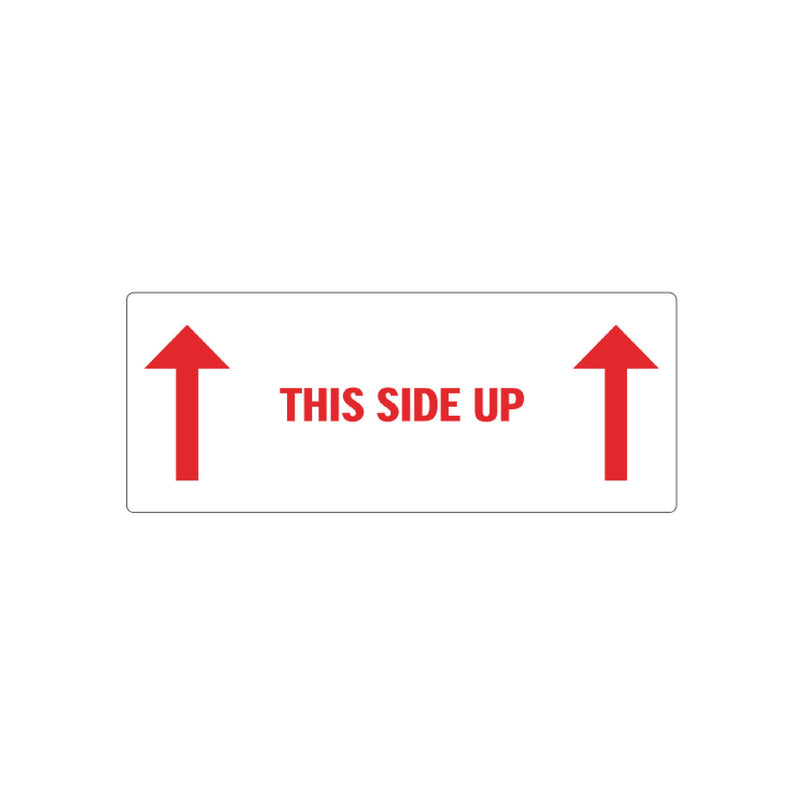 500x Etikett 'This side up'