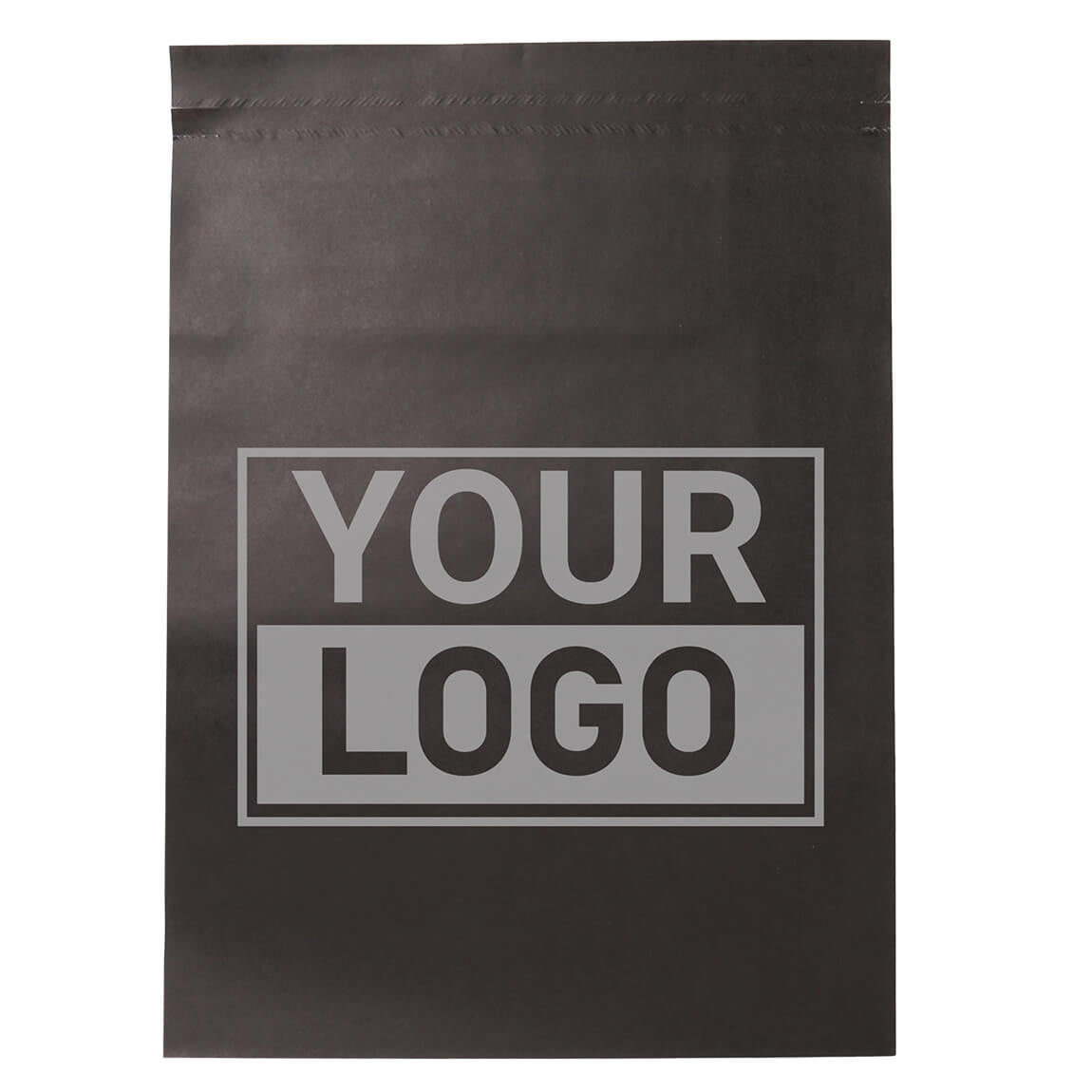 Papier versandtaschen schwarz bedrucken M