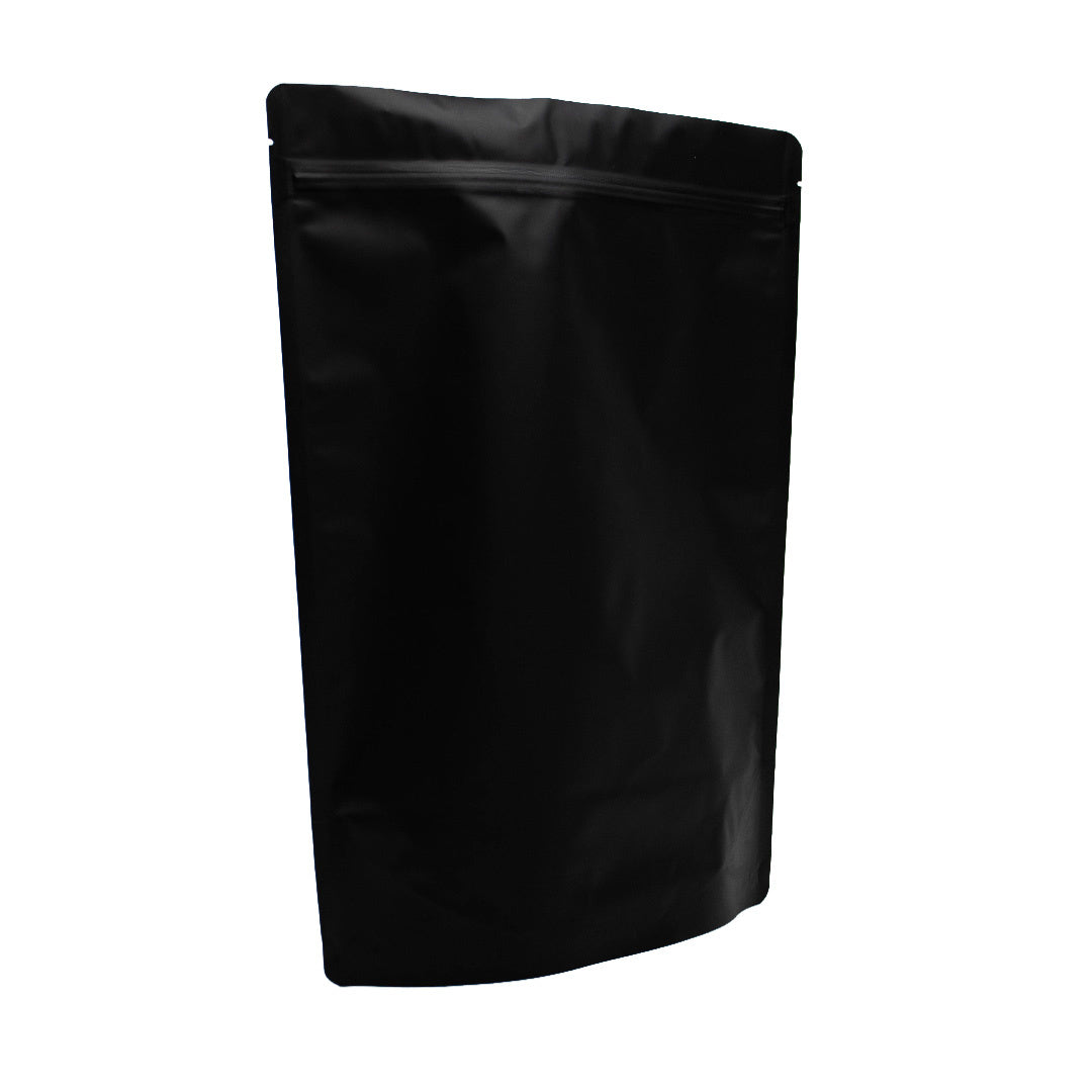 100x Standbeutel matt Schwarz 25x34cm