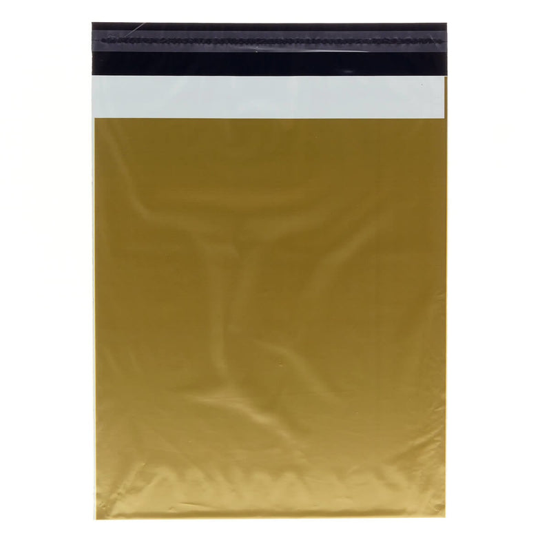 100x Versandtaschen Gold Medium Hochformat