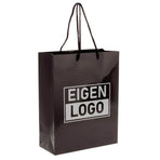 Geschenktasche bedrucken Schwarz A4