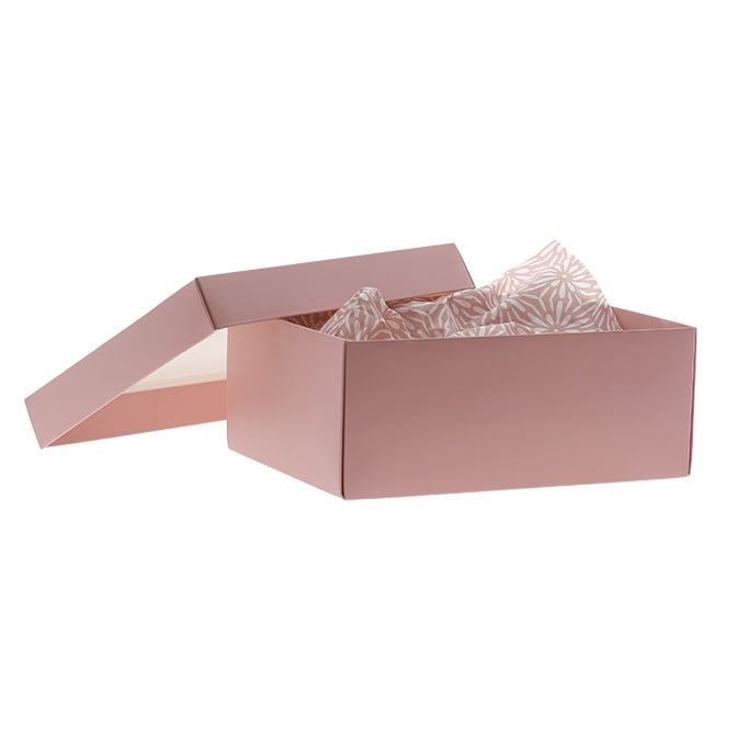 20x Geschenkkartons Mattrosa 200x150x80mm