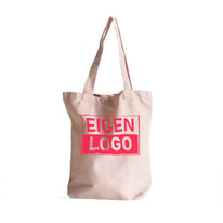 Baumwolltasche bedrucken mit NEON - 38x42+10cm Rosa