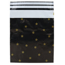 100x Versandtaschen Black Stars Gold Medium
