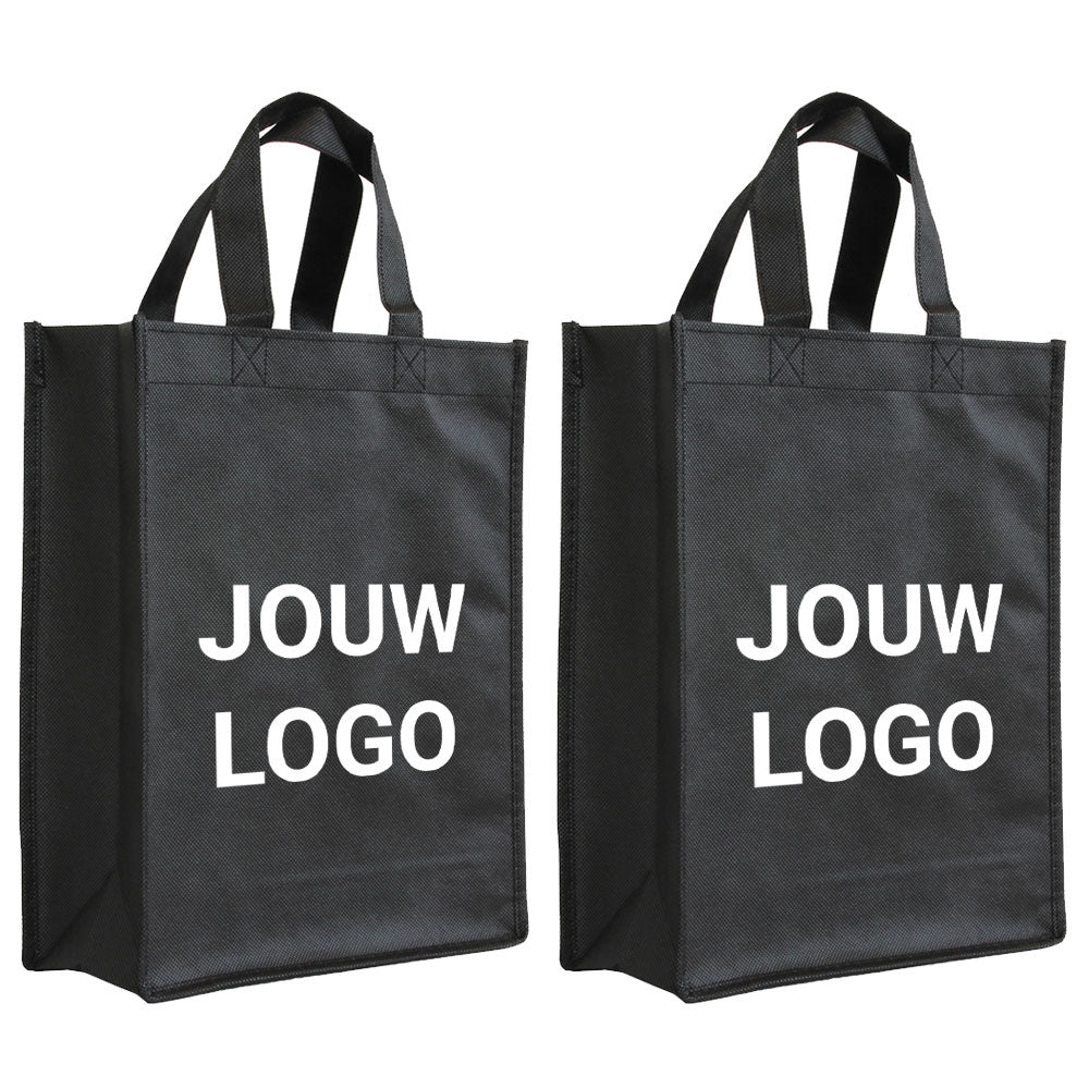 Shopper Druck Schwarz Non woven 24x10x30cm - Express
